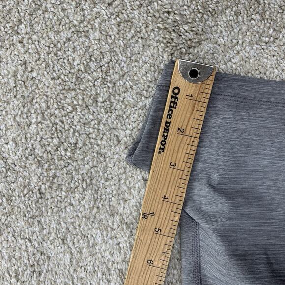 Nike Pro Women Large Shorts Athletic Gym Weightlifting LOGO Gray 3" In 26-10 - Picture 5 of 6